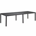 East End Imports Convene 114 in. Outdoor Patio Dining Table- Espresso EEI-1921-EXP